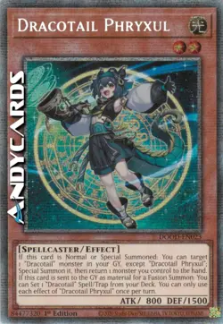 DRACOTAIL PHRYXUL (Dracocoda Phryxul) Rare Starlight • DOOD EN023 • 1Ed • Yugioh - Image 1
