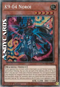 K9-04 NOROI • Rare Starlight • DOOD EN025 • 1Ed • Yugioh! • ANDYCARDS - Image 1