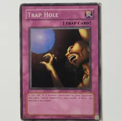 Trap Hole - LOB-058 - HP/DMG - Super Rare - Unlimited - Yugioh - 1996 - Image 1