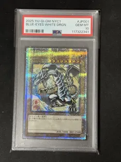 PSA 10 GEM MT Yugioh Blue-Eyes White Dragon Ukiyo-e Japanese Art Card - Image 1