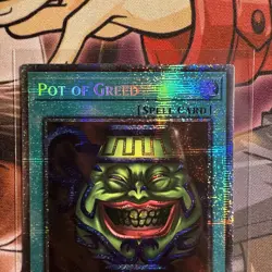 Yugioh Pot of Greed MP25-EN050 1st Edition Starlight Rare NM - Image 2