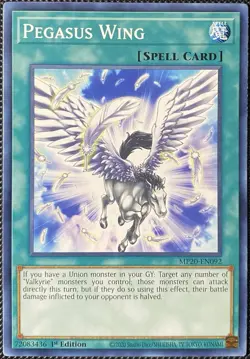 Pegasus Wing MP20-EN092 2020 Tin of Lost Memories 1st Ed - Yugioh Card - Image 1