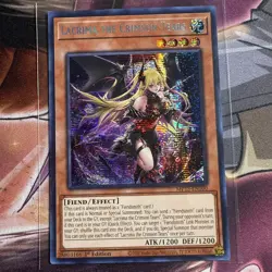 Yugioh Lacrima the Crimson Tears MP25-EN100 Prismatic Secret Rare 1st Edition NM - Image 1