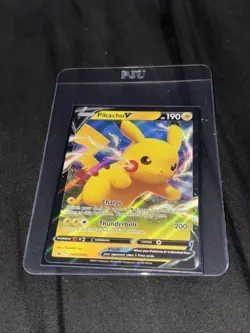 Pokemon TCG Pikachu V Full Art Holo #SWSH061 Black Star Promo Card - Image 1