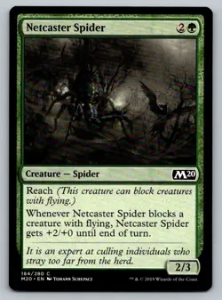Netcaster Spider Magic The Gathering Core Set 2020 M20 MTG Card FREEE SHIPPING ! - Image 3
