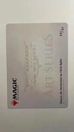 MTG Streets of New Capenna Art Series Ziatora, the Incinerator Art Card 33/81 - Image 2