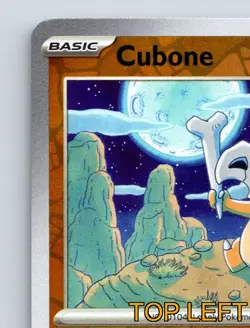 Basic Cubone HP 70 Cheering Bone Hit Twice Rarity Orange Nighttime Scene - Image 3