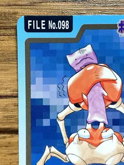 Pokemon Carddass Card Krabby File No.98 Bandai Pocket Monsters 1997 Japan - Image 3
