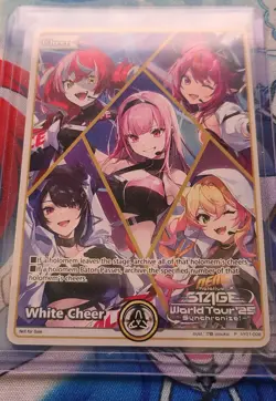 Anime Expo 2025 Hololive Official Card Game Promo White Cheer World Tour - Image 1