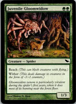 Juvenile Gloomwidow Magic The Gathering Shadowmoor Light Play - Image 1