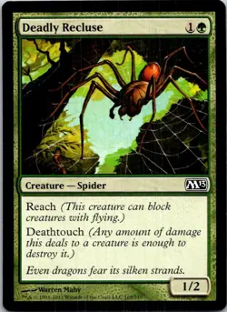Deadly Recluse Magic The Gathering 2013 Light Play - Image 1