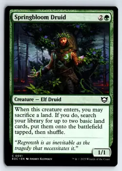 Springbloom Druid -Commander: Edge of Eternities - Image 1