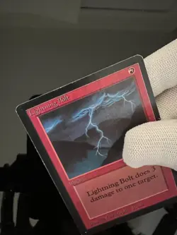 Magic the Gathering MTG Beta Lightning Bolt LP+ (Beta Bob) - Image 3
