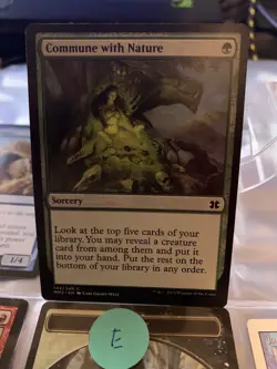 Commune With Nature Magic The Gathering Modern Masters 2015 Light Play - Image 1