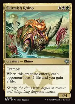 1x Skirmish Rhino NM Eng MTG - Tarkir: Dragonstorm - Image 1