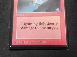 Lightning Bolt LP/MP [Limited Edition Beta] Mtg Magic Free Priority Mail! - Image 3
