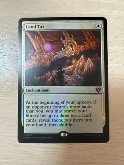 Land Tax Foil commander masters Magic The Gathering NM - Image 1