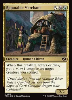 1x Reputable Merchant NM Eng MTG - Tarkir: Dragonstorm - Image 1