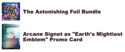 MTG Marvel Superdrop The Astonishing Foil Bundle + Arcane Signet promo Rare - Image 1