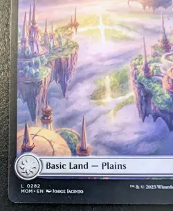 Plains (Full Art) 0282 MOM Land March Of The Machine Magic: The Gathering - Image 4