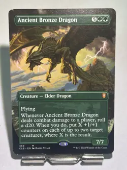 Magic: The Gathering Ancient Bronze Dragon CLB 369 ENGLISH LP BORDERLESS - Image 1