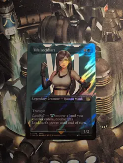 MTG Tifa Lockhart (Borderless) (Surge Foil) Final Fantasy Foil - Image 1