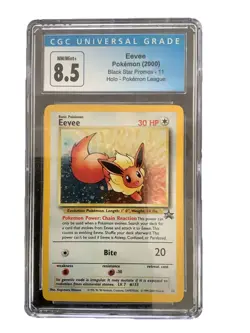 Pokemon Eevee Black Star Promo #11 Holo CGC Graded 8.5 - Image 1