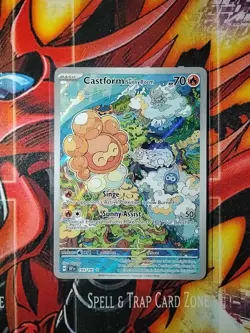Pokemon TCG Castform Sunny Form Illustration Surging Sparks 195/191 - Image 1