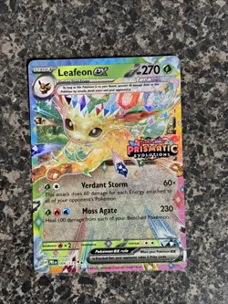 Leafeon ex 006/131 Stamped Promo Pokemon TCG SV Prismatic Evolutions NM - Image 1