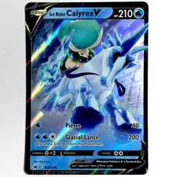 Ice Rider Calyrex V 045/198 Chilling Reign Ultra Rare Pokemon TCG (HOLO, NM) - Image 1