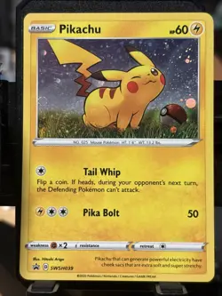 Pokemon Pikachu - SWSH039 - SWSH Black Star Promos SWSH -COSMOS - Image 1