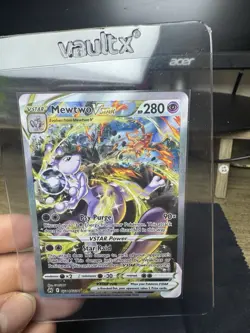 Pokemon Mewtwo VSTAR TCG Crown Zenith Galgarian Gallery Ultra Rare GG44/GG70 NM - Image 1
