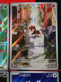 Pokemon Mega Evolution - Lot of 4 Illustration Rares - Litleo, Shuckle, Etc - Image 3