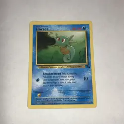 Pokemon TCG Horsea Fossil 49/62 Regular Unlimited Common - Image 1