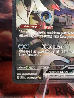Pokemon TCG N's Zoroark EX 185/159 Journey Together Special Illustration Rare - Image 3