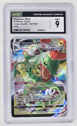 Rayquaza VMAX (101/159) CGC 9 (2023) Pokemon Sword & Shield: Crown Zenith - Image 1