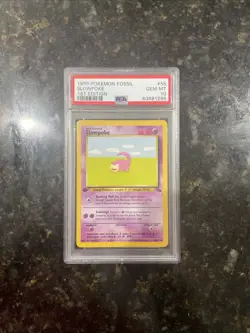 1999 Pokemon Fossil Slowpoke #55 1st Edition PSA 10 - Image 2