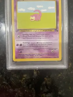 1999 Pokemon Fossil Slowpoke #55 1st Edition PSA 10 - Image 5