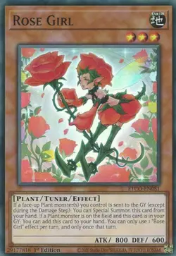 Rose Girl - ETCO-EN081 - Super Rare - 1st Edition x1 - Lightly Played - Image 1
