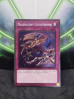 Yugioh Malevolent Catastrophe NKRT-EN033 Platinum Rare NM - Image 1