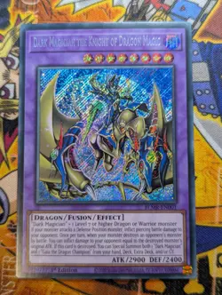 Dark Magician the Knight of Dragon Magic - BLMR-EN001 Secret Rare 1st Ed Yugioh - Image 1