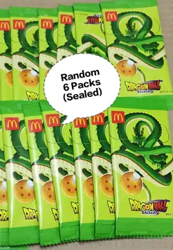 Dragon Ball Daima Card Random 6 Packs (Sealed) - McDonald's Exclusive - Image 1
