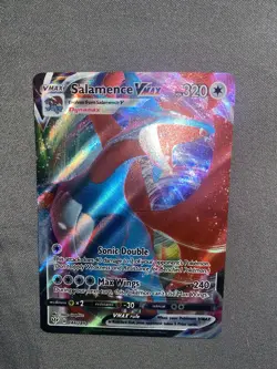 Pokemon TCG Salamence VMAX Darkness Ablaze Holo Ultra Rare Card - Image 1
