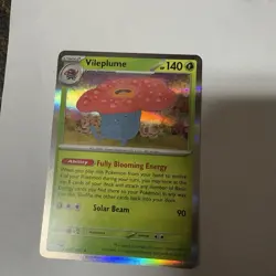Pokemon TCG Vileplume Holo Card 45/165 Near Mint Condition - Image 1