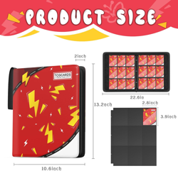 Trading Card Binder 9 Pocket，Card Binder 900 Pockets Card Book Holder Cards with - Image 2