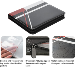 Trading Card Binder, Carrying Case Album, Kpop Photocard Holder Book, 3-Ring Bin - Image 3