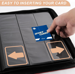 Trading Card Binder 9-Pocket, TCG Binder Fit for MTG Yugioh Card Album Book 432 - Image 3