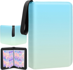 Card Binder 4 Pocket, 400 Pockets Card Holder Compatible with Game Cards Gift fo - Image 1