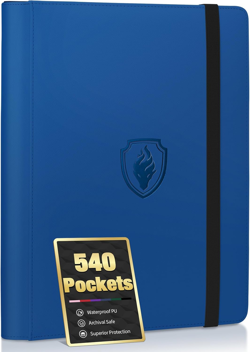 Premium 9 Pocket PU Card Binder, Sturdy Album for 540 Cards & Trading Games, Sle - Image 1