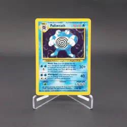 Poliwrath Base Set 13/102 Pokemon TCG Card Holo Rare WOTC Vintage 1999 - Image 1